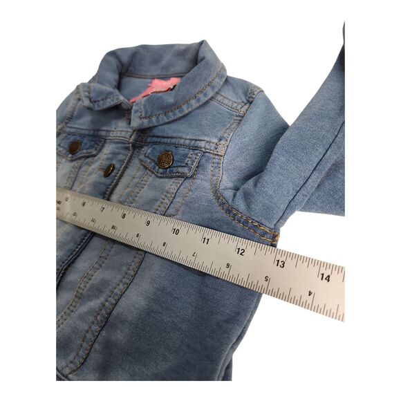 Issac Mizrahi Little Girls Denim Jean Jacket Sz XS (4) Cowgirl School Streetwear - Picture 3 of 9